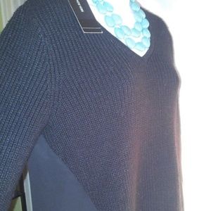 ***3 for $15**JONES NEW YORK Sheer back sweater M Ret $58 NWT